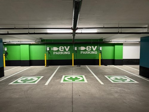 EV charging stations at Women's College Hospital