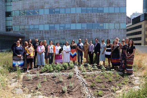 Centre for Wise Practices in Indigenous Health at the medicine wheel garden inauguration, Women's College Hospital, Toronto